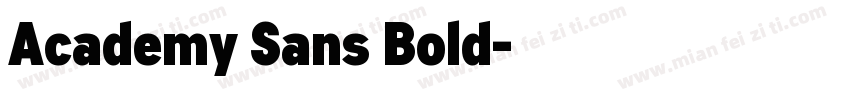 Academy Sans Bold字体转换